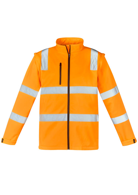 Syzmik Unisex HiVis Vic Rail 2 in 1 Softshell Jacket