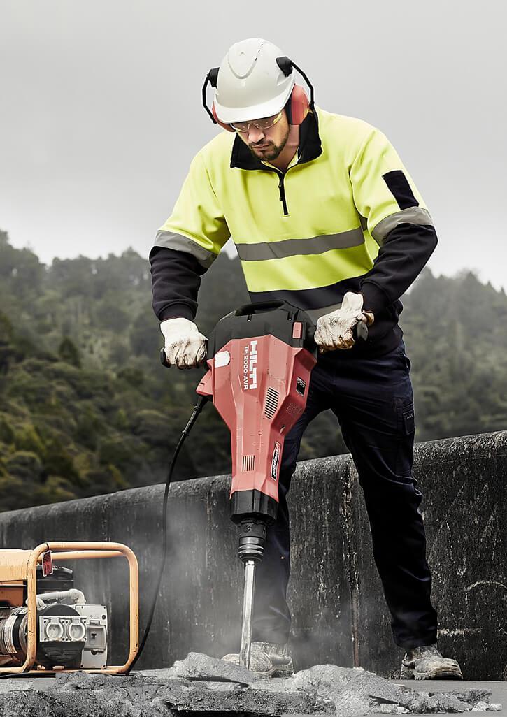 Syzmik Unisex HiVis 1/4 Zip Hoop Taped Pullover - ZT567