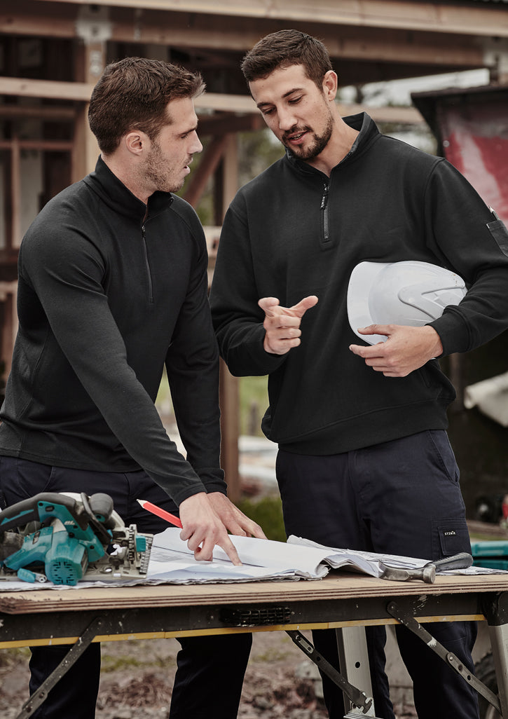 Syzmik Men's 1/4 Zip Brushed Fleece Jumper - ZT366