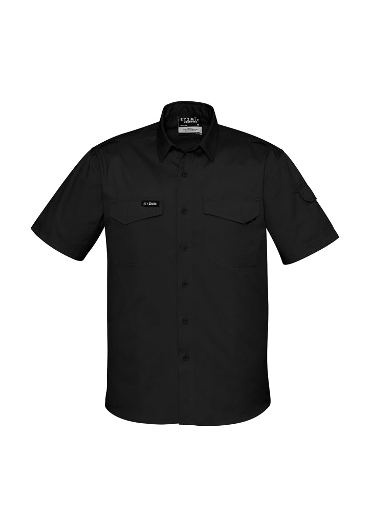 Syzmik Men's Rugged Cooling Ripstop Short Sleeve Shirt - ZW405