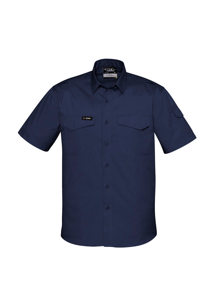 Syzmik Men's Rugged Cooling Ripstop Short Sleeve Shirt - ZW405