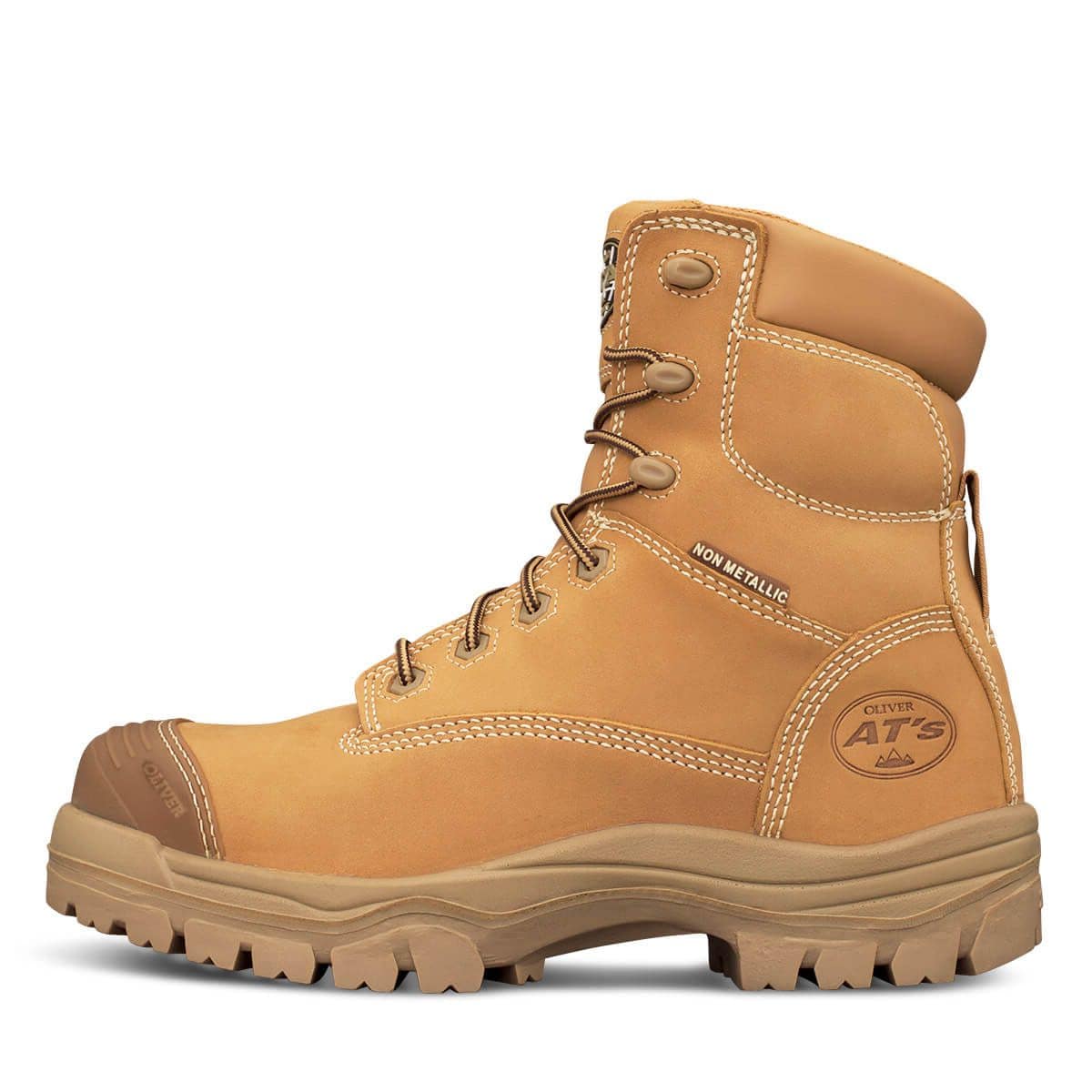 Oliver AT45-632Z 150mm Composite Toe Zip Sided Boot - Wheat