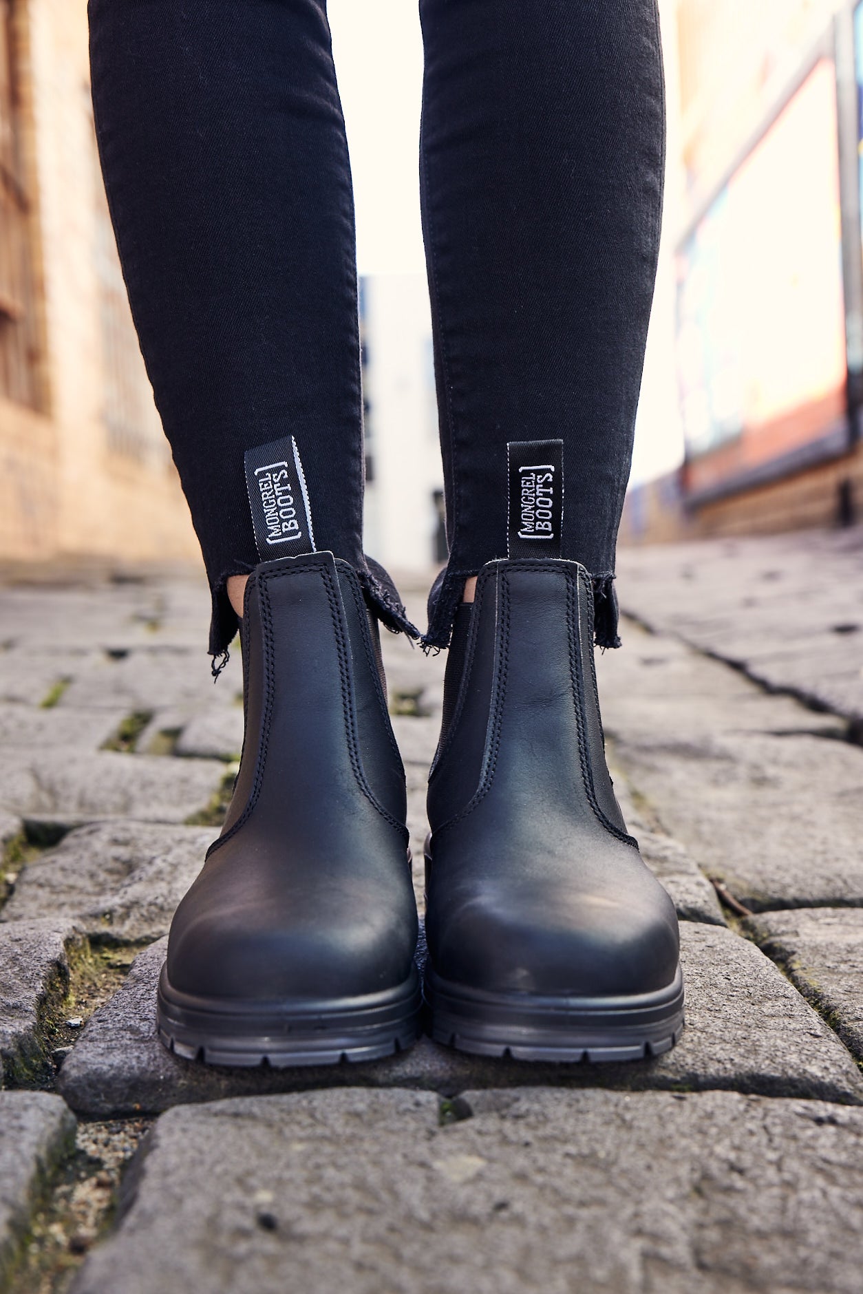 Mongrel K9 Elastic Sided Non-Safety Boot - Black