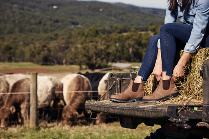 Mongrel K9 Elastic Sided Non-Safety Boot - Vintage Brown