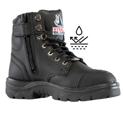 Steel Blue Argyle® Waterproof High Ankle Zip Sided Safety Boot