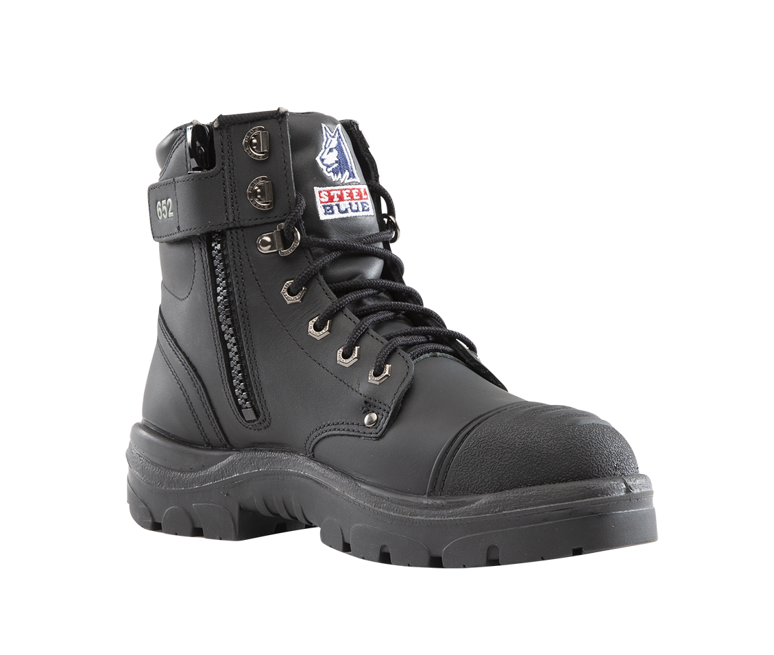 Steel Blue Argyle® High Ankle Zip Sided Safety Boot w/ Scuff Cap