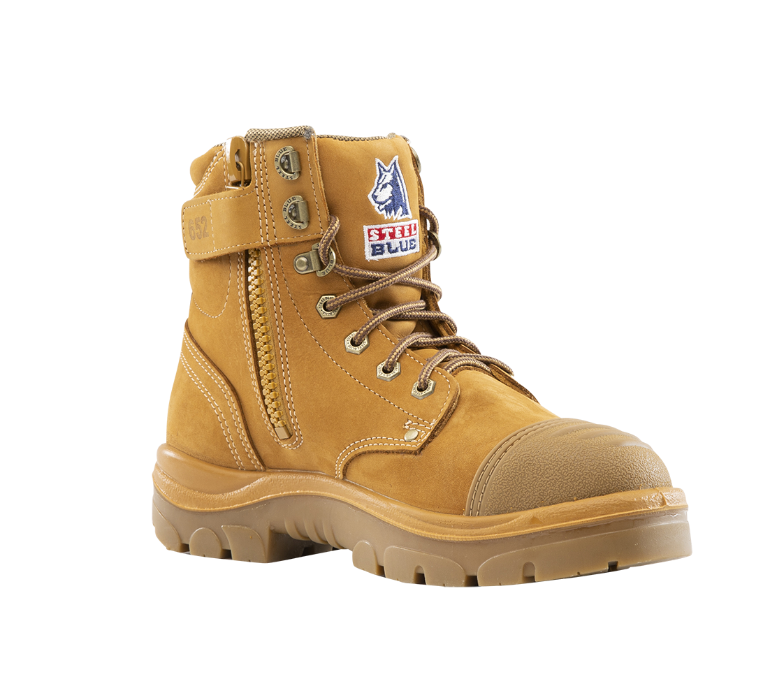 Steel Blue Argyle® High Ankle Zip Sided Safety Boot w/ Scuff Cap