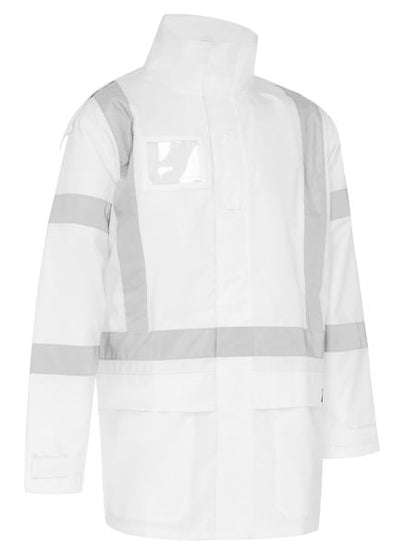 Bisley Night White Taped Biomotion Rain Jacket