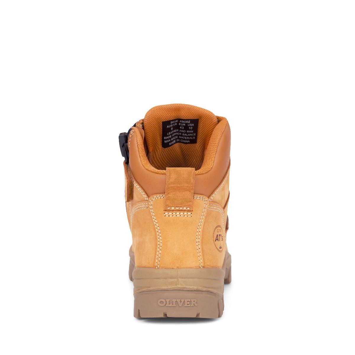 Oliver AT 45-630Z Composite Toe Zip Sided 130mm Boot - Wheat