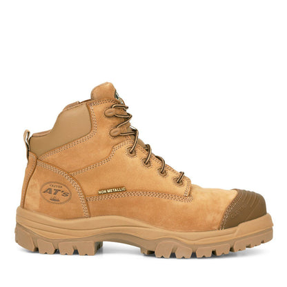 Oliver AT 45-650Z Composite Toe Zip Sided 130mm Boot - Stone