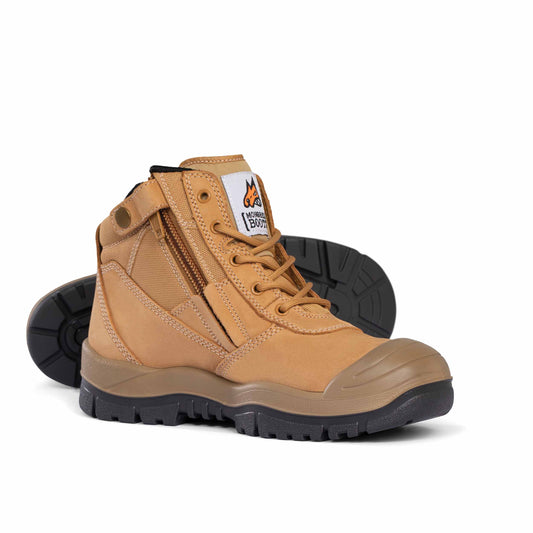 Mongrel 461050 Ankle Zip-Sided Safety Boot w/ Scuff Cap