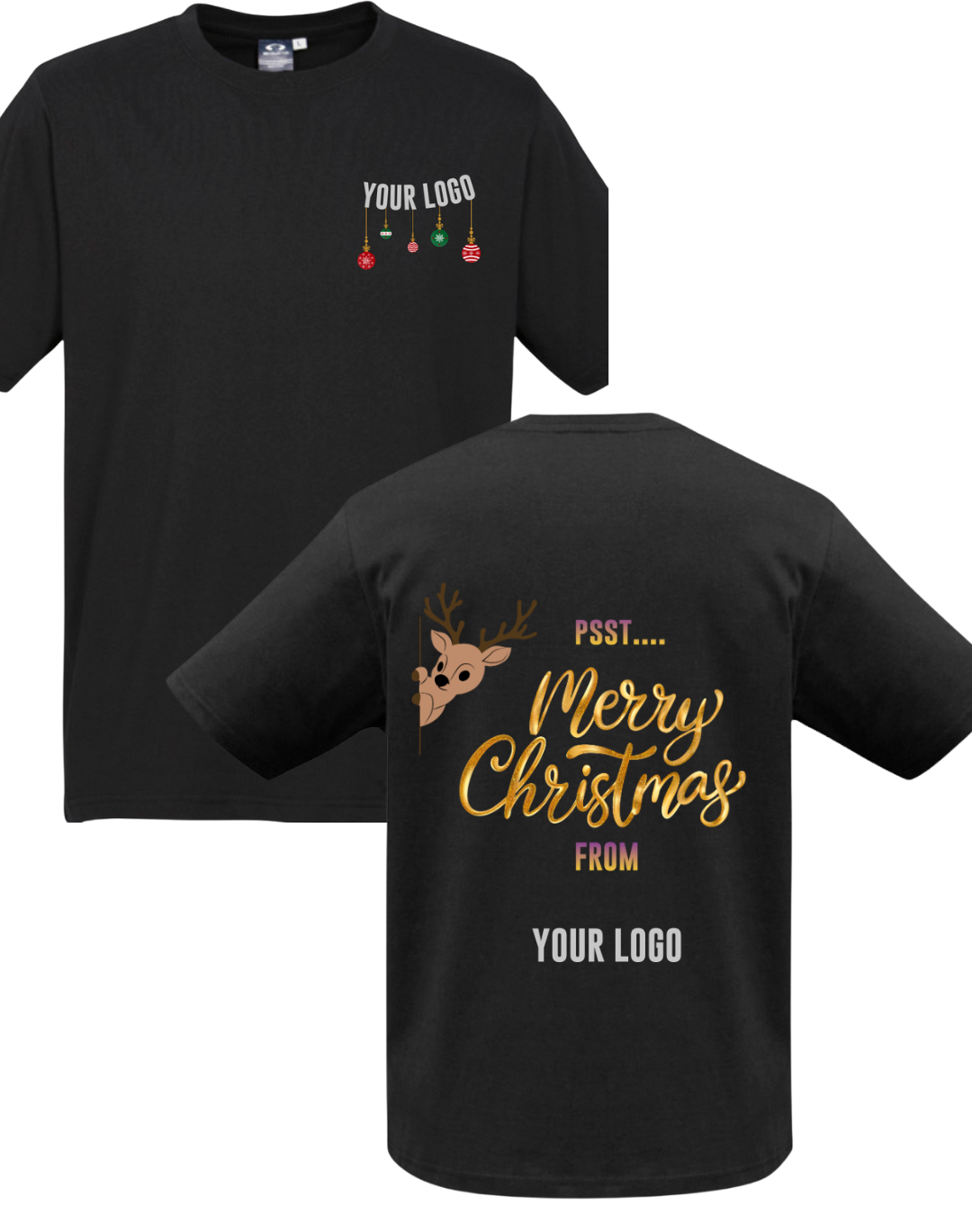 Customised Ladies Christmas Tee