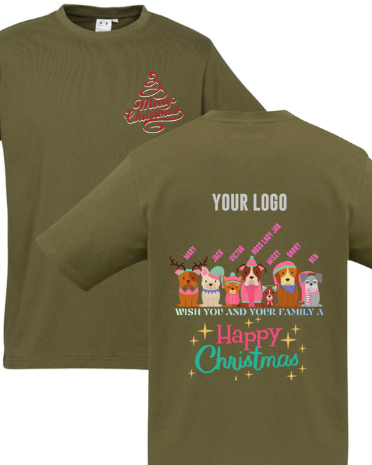 Customised Kids Christmas Tee