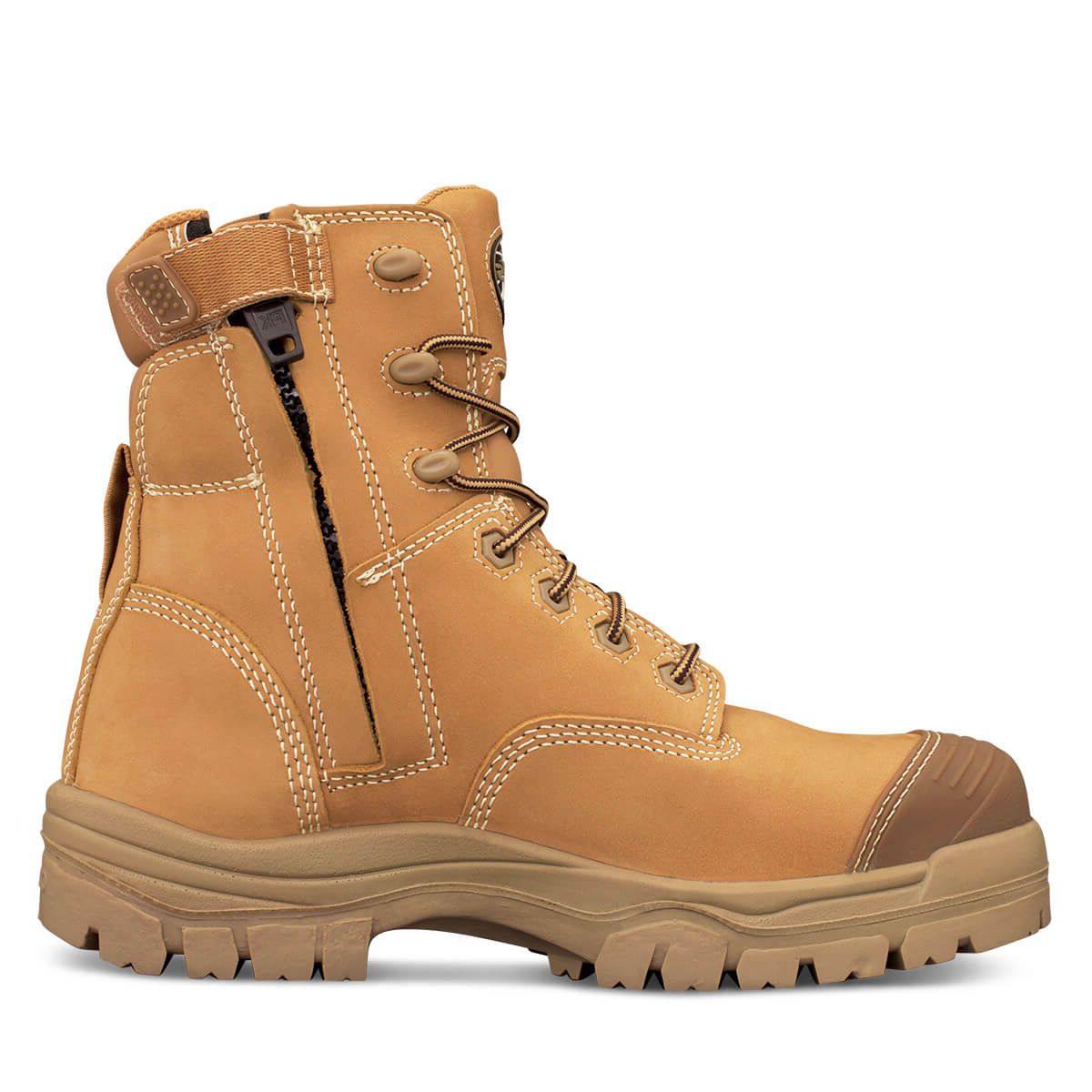 Oliver AT45-632Z 150mm Composite Toe Zip Sided Boot - Wheat
