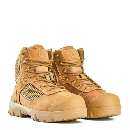 Bata Avenger Zip Sided Safety Boot - Wheat