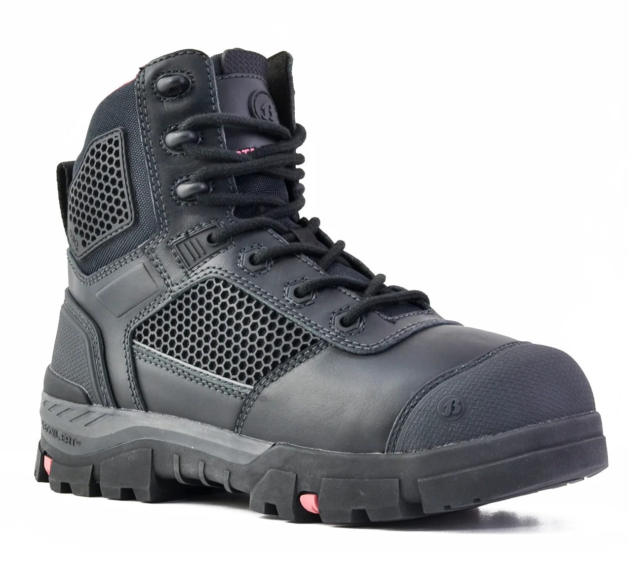 Bata Ladies Avenger Zip Sided Safety Boot - Black