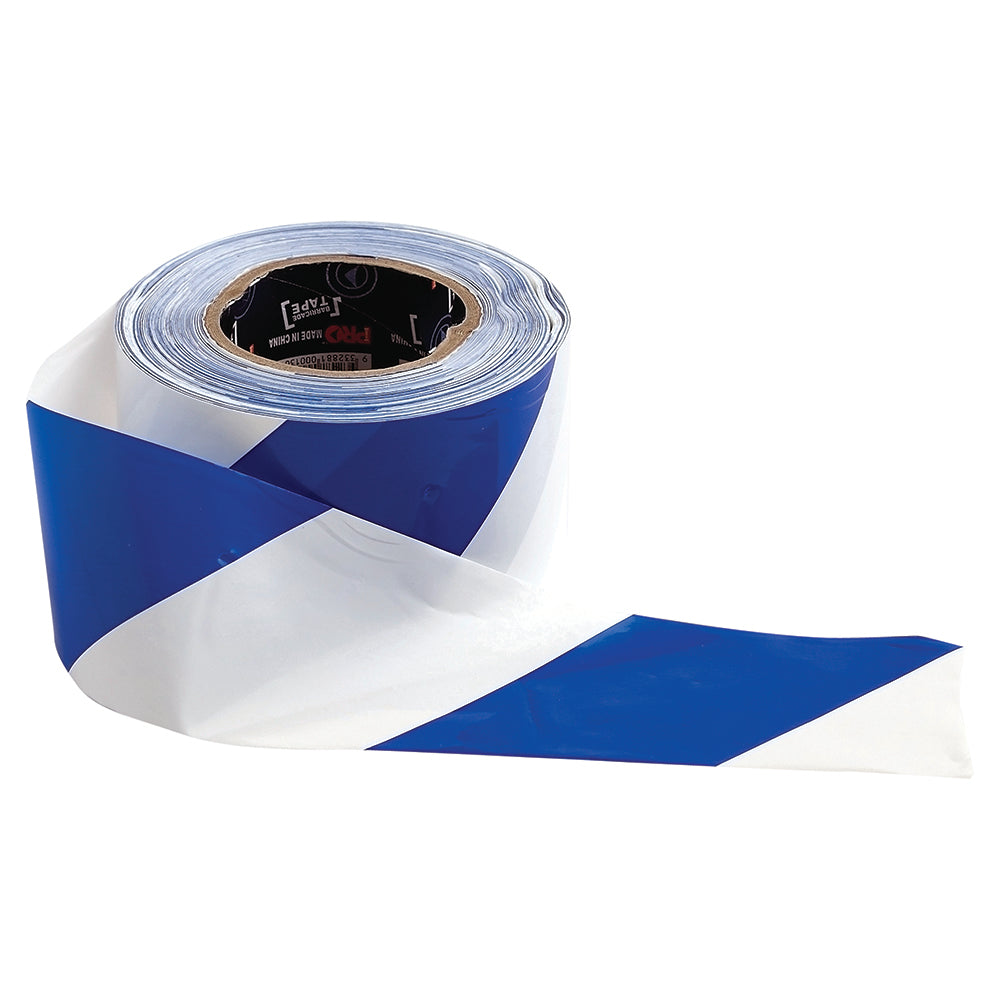 ProChoice Barricade Tape 100m x 75mm - Blue & White 