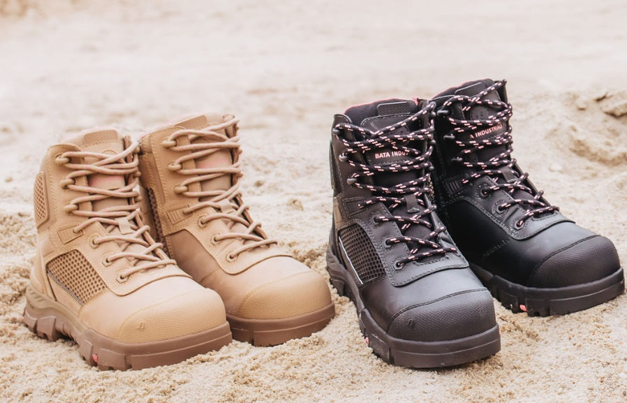 Bata Ladies Avenger Zip Sided Safety Boot - Black