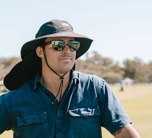 SafeStyle Worksite to Weekend Flap Bucket Hat - Black