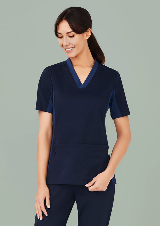 BizCare Women's Riley Stretch Scrub Top