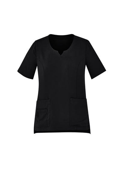 BizCare Women's Avery Round Neck Scrub Top