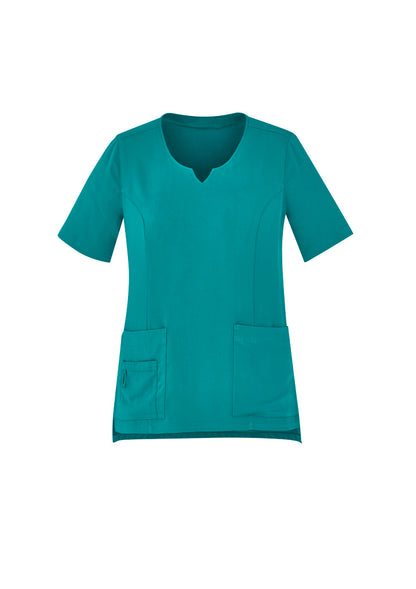 BizCare Women's Avery Round Neck Scrub Top