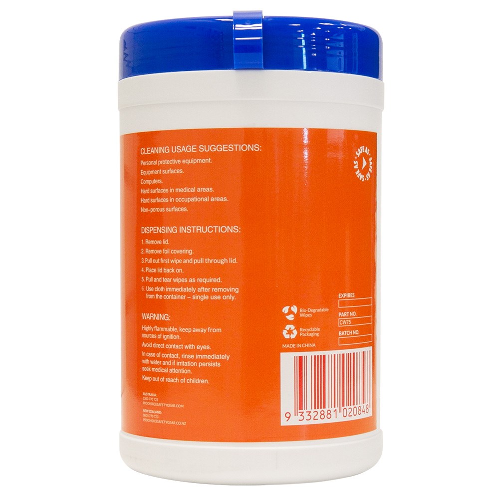 ProChoice Isopropyl Wipes 75 Wipe Canister 