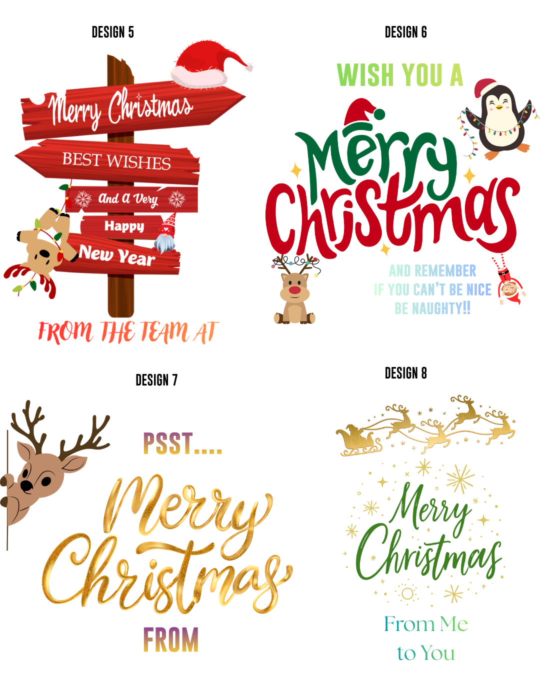 Customised Ladies Christmas Tee