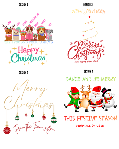 Customised Ladies Christmas Tee