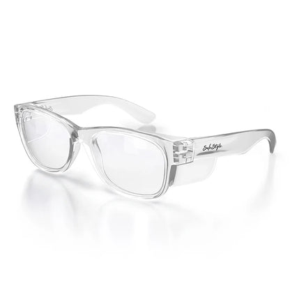SafeStyle Classics Clear Frame Blue Light Blocking Lens Safety Spec