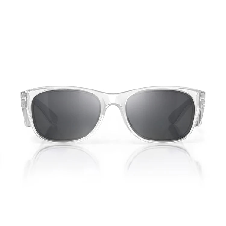 SafeStyle Classics Clear Frame Smoke Lens Safety Spec