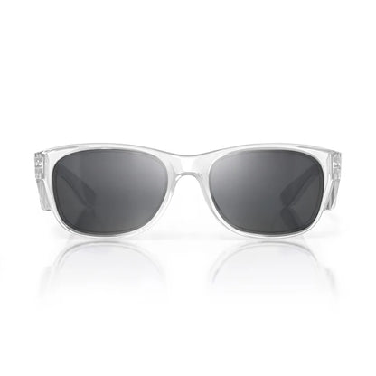 SafeStyle Classics Clear Frame Smoke Lens Safety Spec