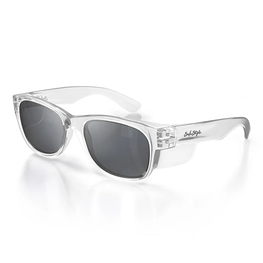 SafeStyle Classics Clear Frame Smoke Lens Safety Spec