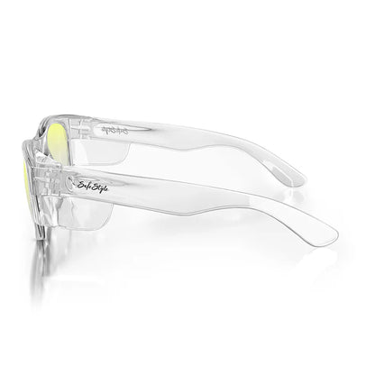SafeStyle Classics Clear Frame Yellow Lens Safety Spec