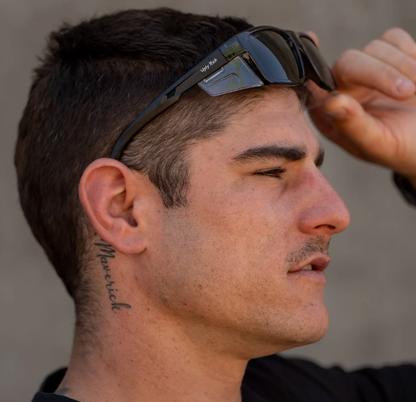 Ugly Fish Comet Matte Black Frame Polarised Smoke Lens Safety Spec