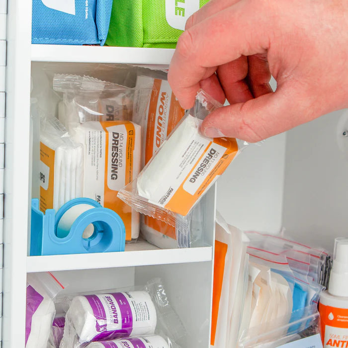 FastAid R2 Foodmax Blues™ Metal Cabinet First Aid Kit