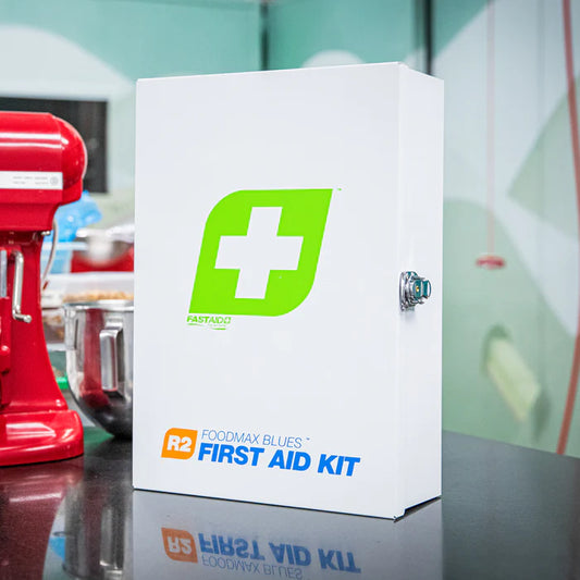FastAid R2 Foodmax Blues™ Metal Cabinet First Aid Kit