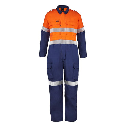 Flamebuster Men's HRC2 HiVis Long Sleeve Coveralls