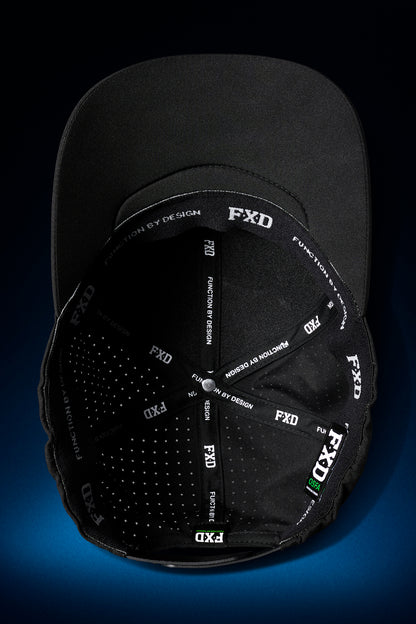 FXD CP-12 Tech Baseball Cap - Black/Big Logo