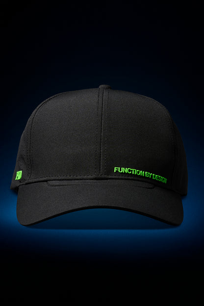 FXD CP-12 Tech Baseball Cap - Black/Small Logo