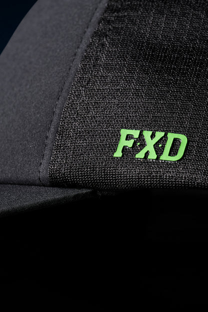 FXD CP-13 Tech Trucker Cap - Black/Small Logo