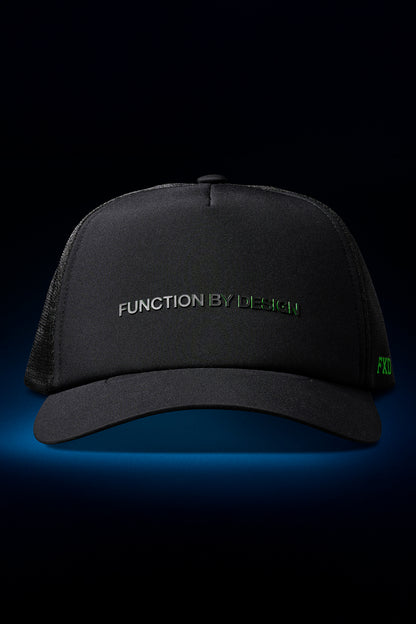 FXD CP-13 Tech Trucker Cap - Black/Small Logo