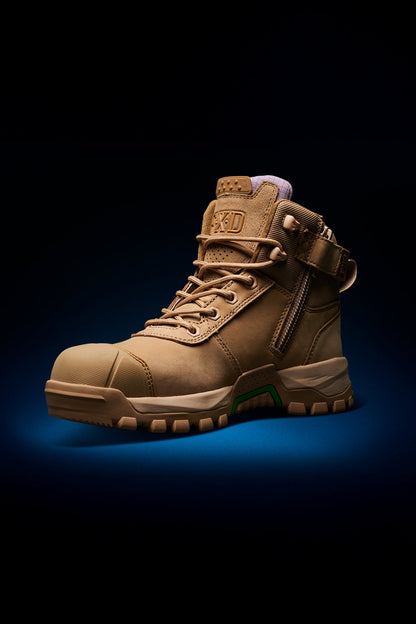 FXD WB-2W Women's Nitrolite™ Zip Sided Work Boots - Clay