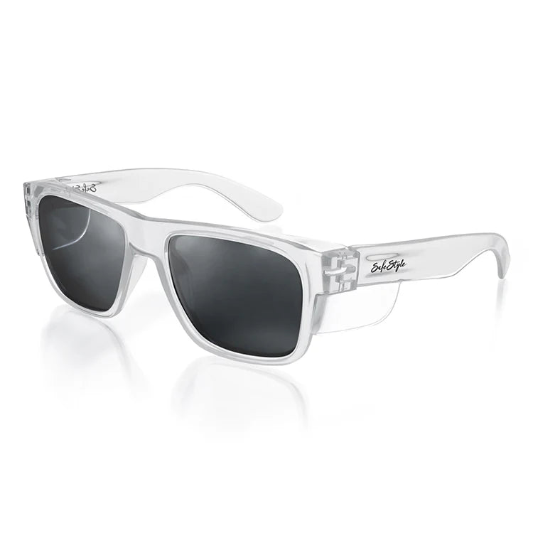 SafeStyle Fusion Clear Frame Polarised Lens Safety Spec