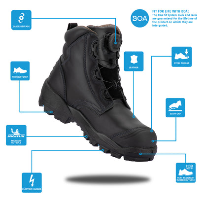 Bata Helix Ultra Ranger BOA Safety Boot - Black