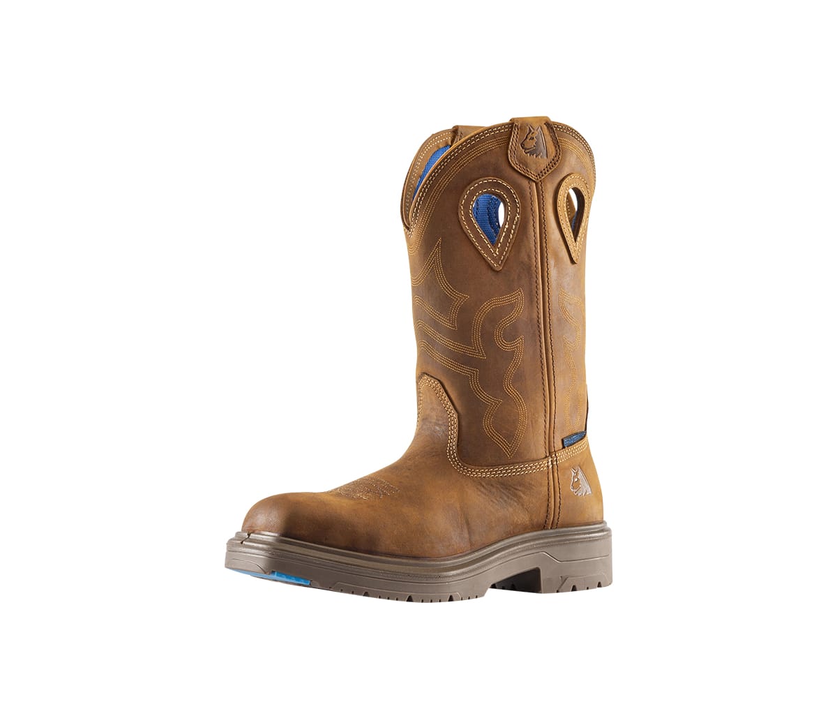 Steel Blue Blue Heeler High Leg Safety Boot