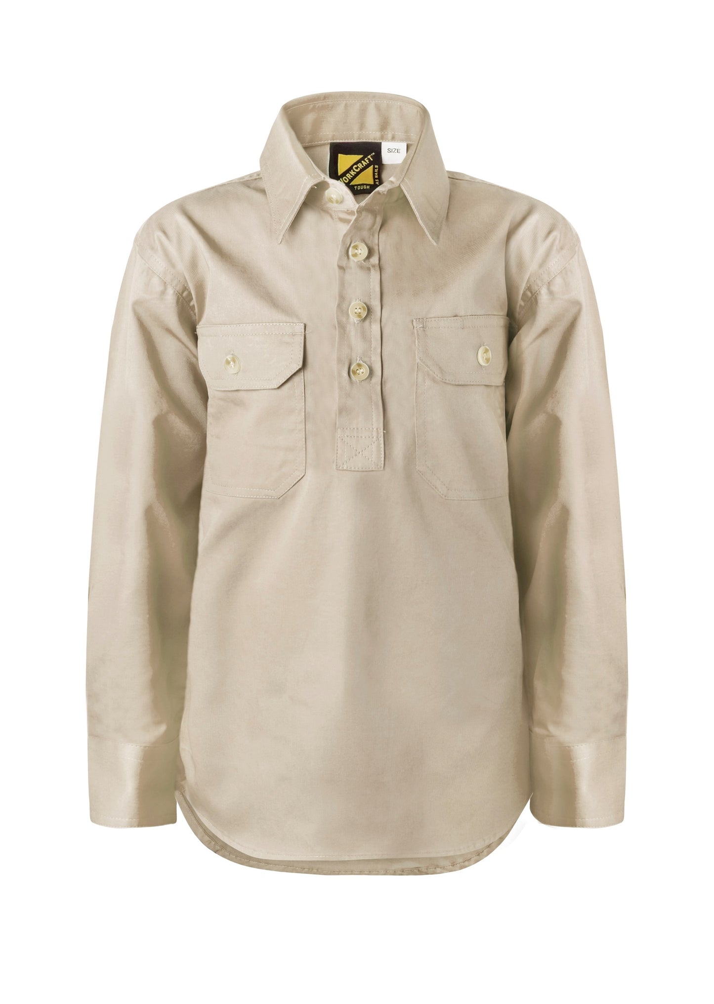 Workcraft Kids Closed Front Cotton Shirt