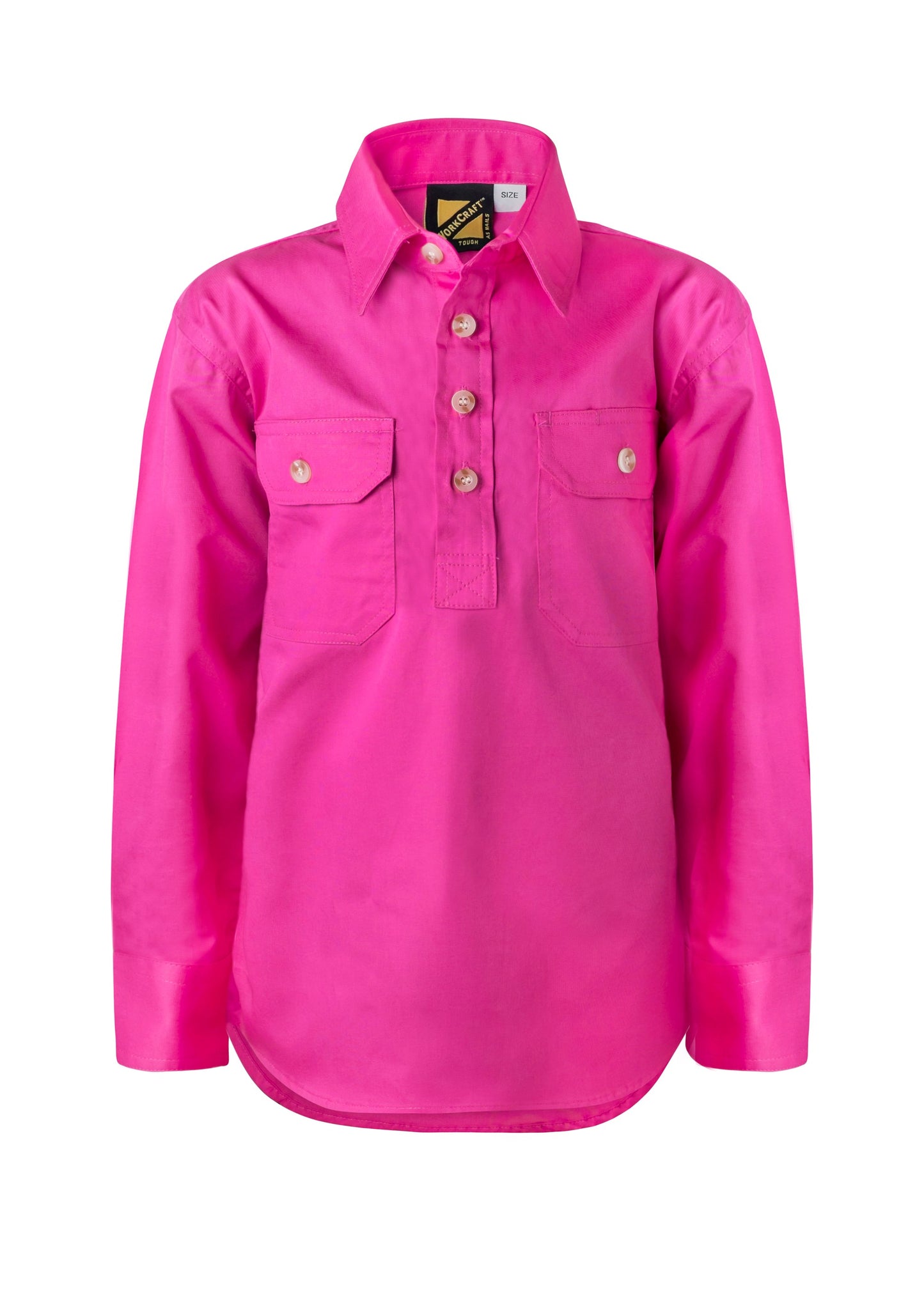 Workcraft Kids Closed Front Cotton Shirt