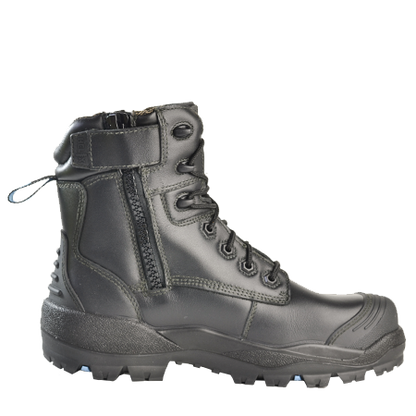 Bata Longreach Zip Sided Composite Toe Boot - Black