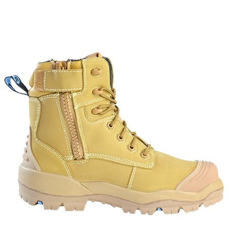 Bata Longreach Zip Sided Composite Toe Boot - Wheat